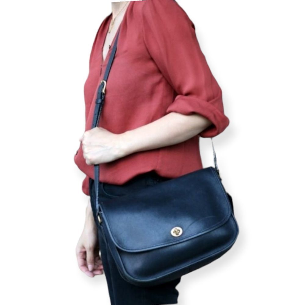 COACH Vintage‎ Black City Bag 9790